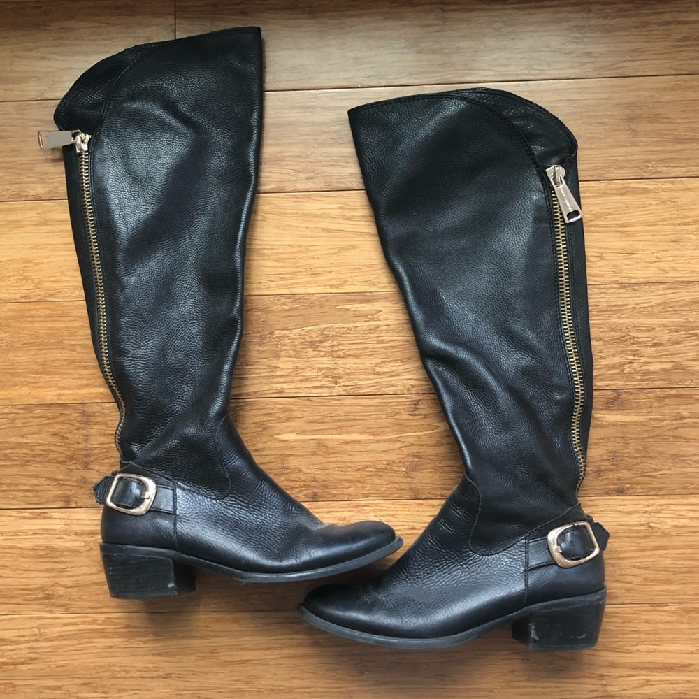 Vince Camuto Black Riding Boots